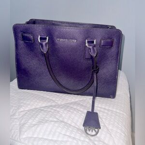 MICHAEL KORS DILLON MEDIUM LEATHER SATCHEL/ SHOULDER BAG